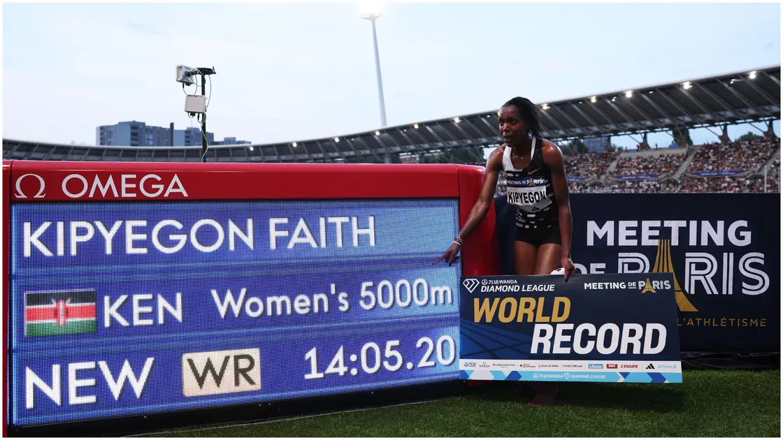 Faith Kipyegon Breaks Second World, Wins 5000m in Paris