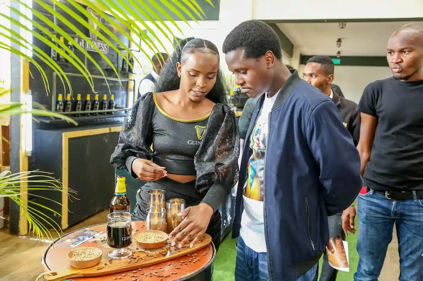  Guinness brand ambassador Rhoda Doris poses for a photo with social influencer Karen Kamwari during the Beer Festival held at Nairobi Street Kitchen on the 8th – 9th July.