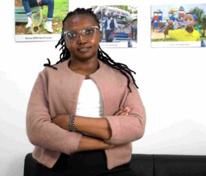 Fredrique Achieng, PR Manager at OPPO Kenya shares on OPPO Reno14 smartphone showcasing AI Mind Space and VoiceScribe features on ColorOS 15 interface