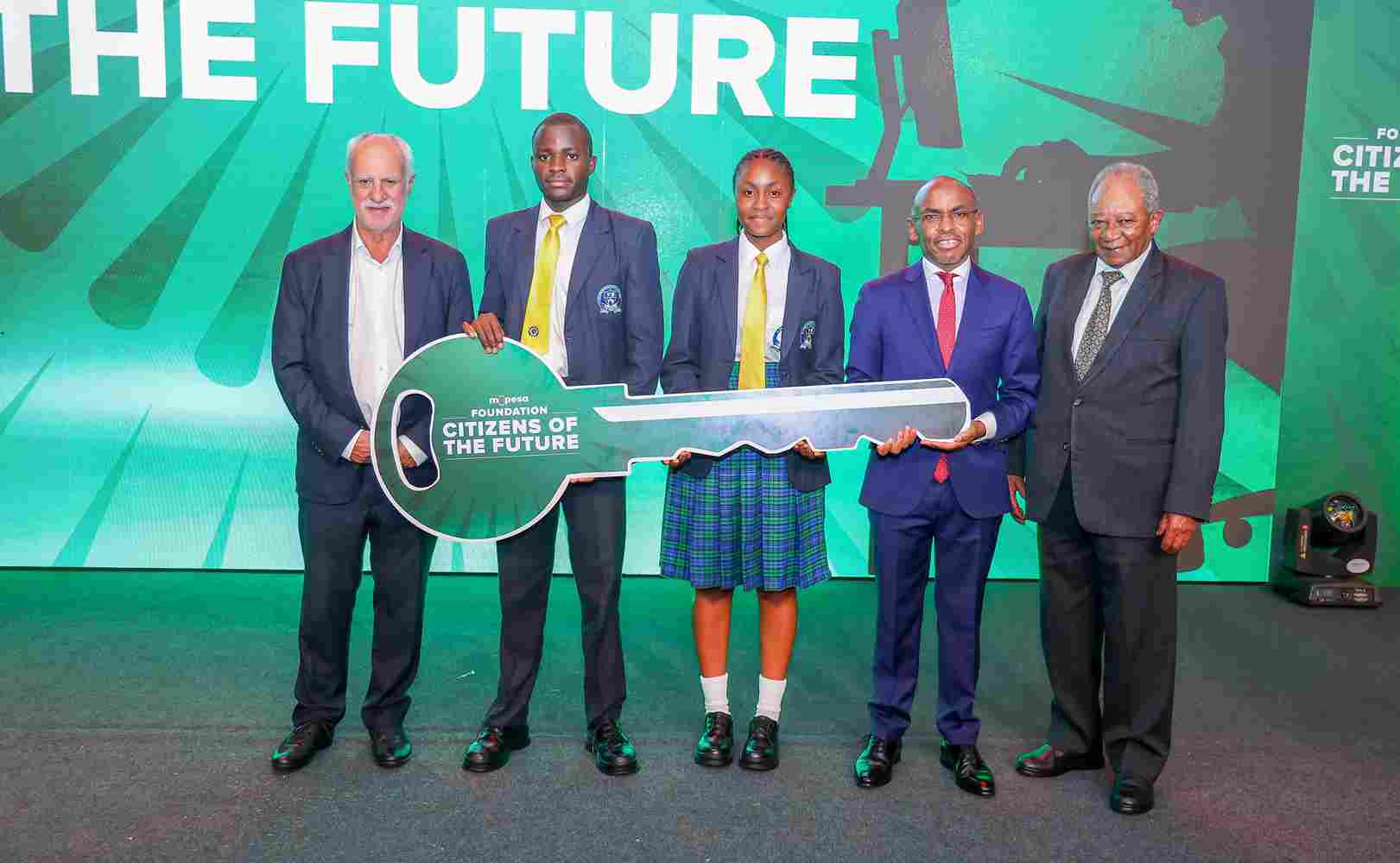 Leaders and students at M-PESA Foundation’s Citizen of the Future launch in Nairobi
