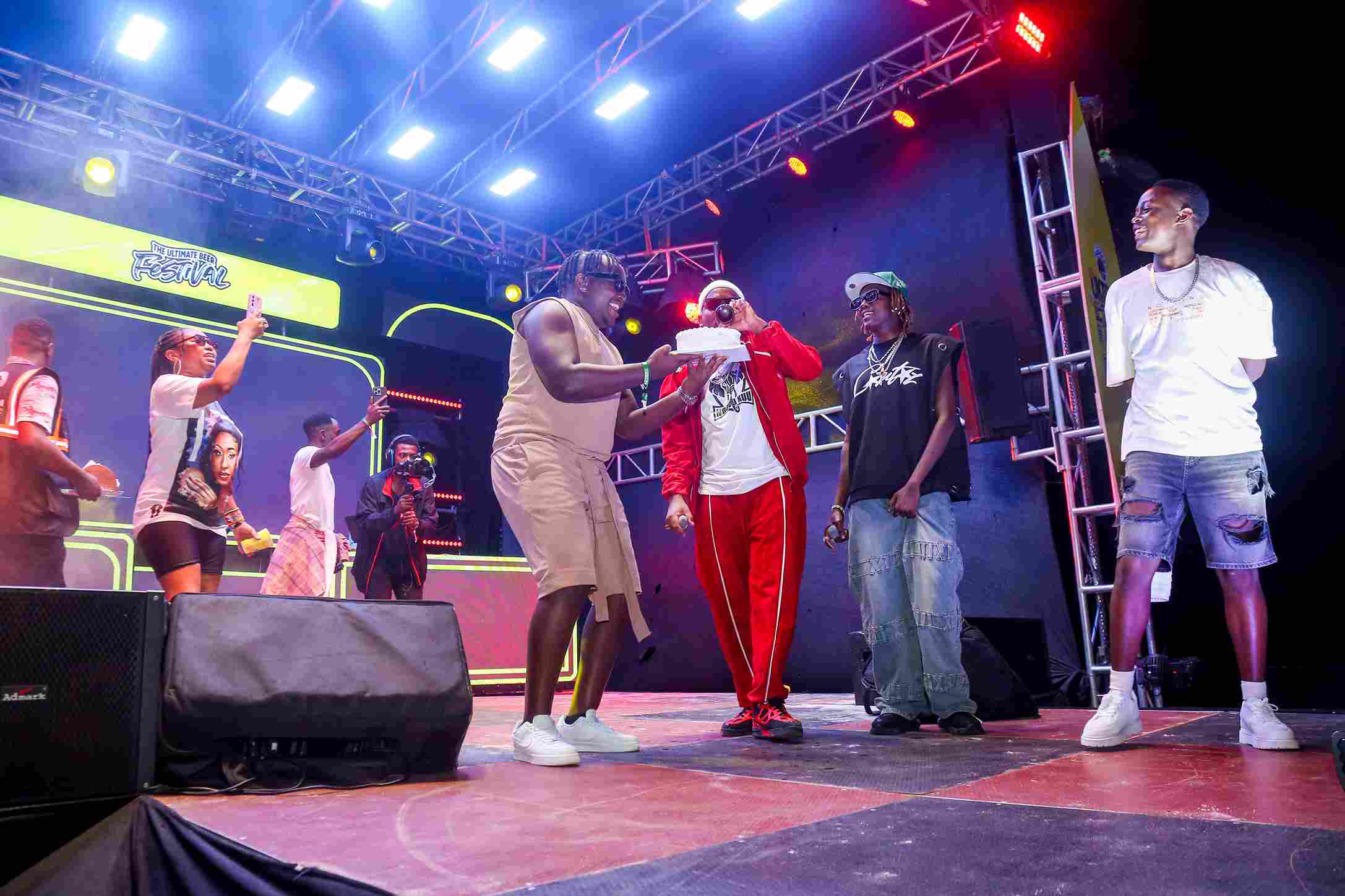 MC Gogo celebrating his birthday at Tusker Oktobafest
