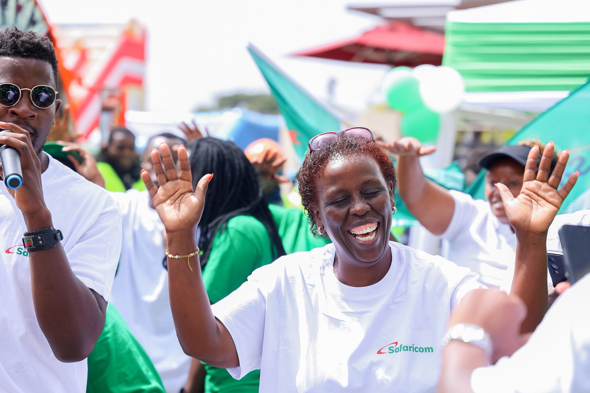 Safaricom Shangwe @25 winner Hannah Ngige arrives in dazzling Nganya