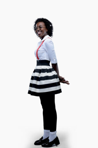 Rose K. Njoroge Kenyan actress and screenwriter posing for a press photo