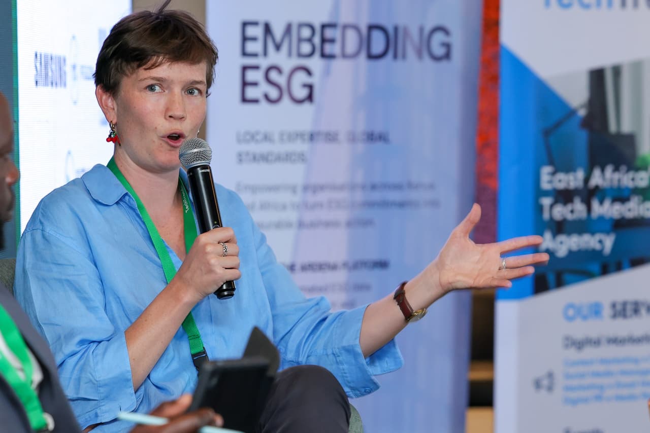 A panelist engage in a discussion during Track 2: Green Finance at the GreenShift Forum 2026.