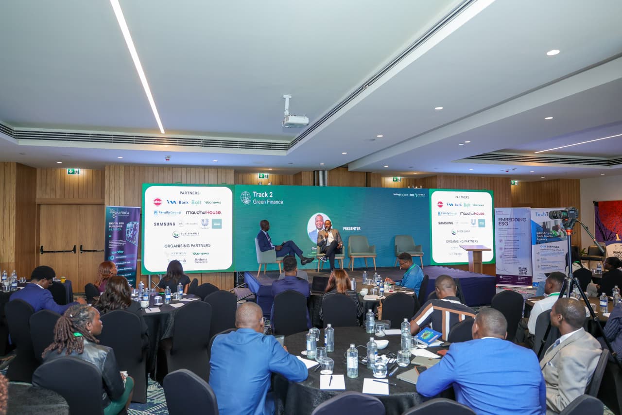 Participants follow a presentation during a Green Finance session at the GreenShift Forum 2026.