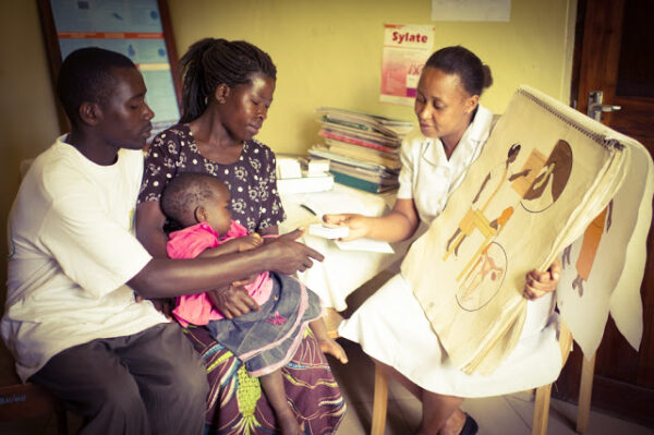 A couple receiving family planning counselling Photo credit Sala Lewis