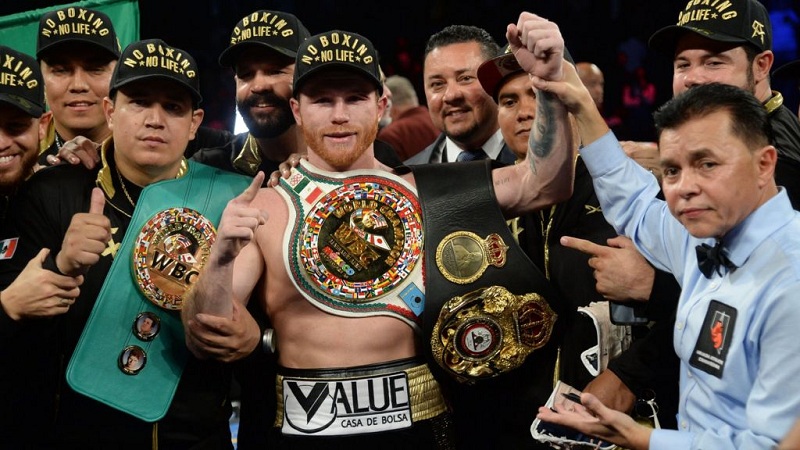 The Mexican is a three-weight world champion and is the WBC 'franchise' middleweight champion.