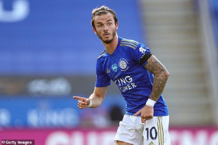 James Maddison set to extend stay at Leicester City amid interest from United.