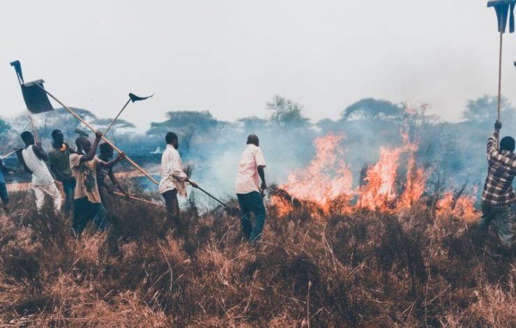 Kenya Wildlife Service (KWS) says it has contained the fire at Tsavo National Park.