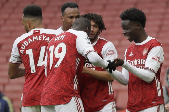 Saka and Pepe on target as Arsenal beat Sheffield United 2-1