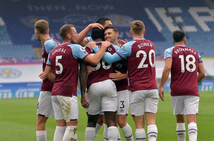 West Ham stun Leicester with 3-0 win at King Power Stadium 