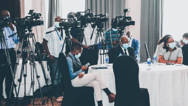 A section of the Kenyan journalists covering a Ministry of Education event in Nairobi. PHOTO: Ministry of Education.