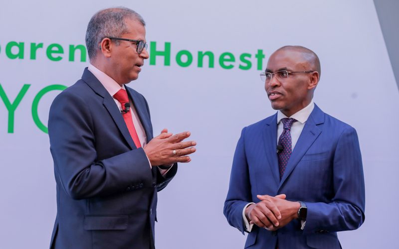 Dilip Pal Safaricom CFO and Peter Ndegwa the CEO