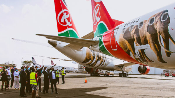 Kenya Airways airline at Jomo Kenyatta Airport Kenya Airways Soars to Profit After Years of Loss