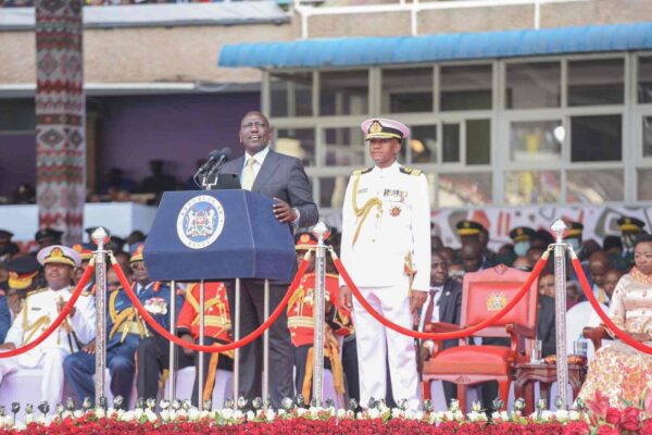 President William Ruto during his inauguration at the Kasarani Stadium on September 13, 2022.