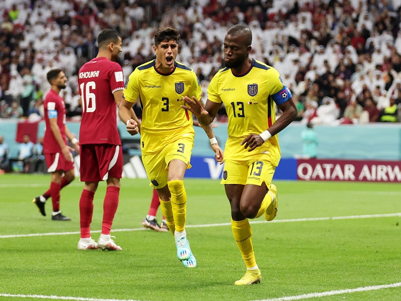 Enner Valencia scored twice to steer Ecuador to a decisive win over Qatar in the opening match of the World Cup.