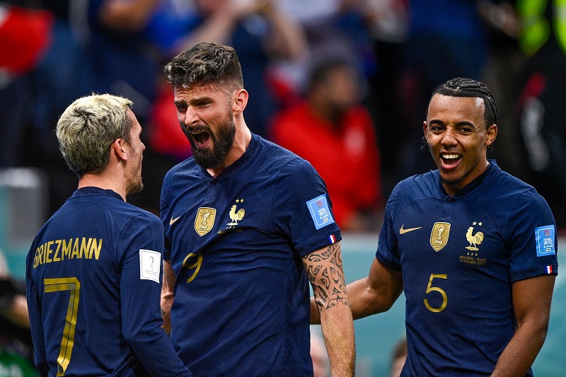France beat England 2-1 to advance to the semi finals of the World Cup.