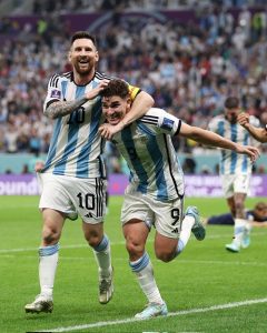 Manchester City’s Julian Alvarez scored twice as Argentina beat Croatia 3-0 to head to the tournament’s final.