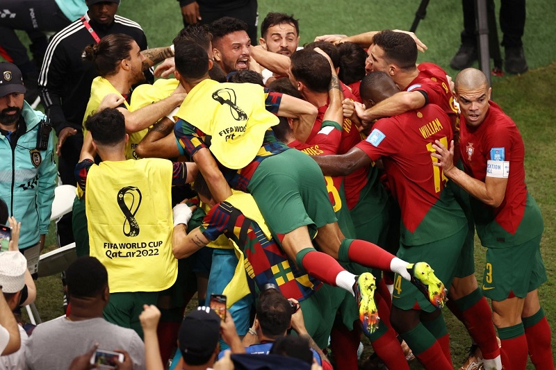 Goncalo Ramos grabbed the first hat-trick of the 2022 World Cup as Portugal stormed to a 6-1 victory over Switzerland.