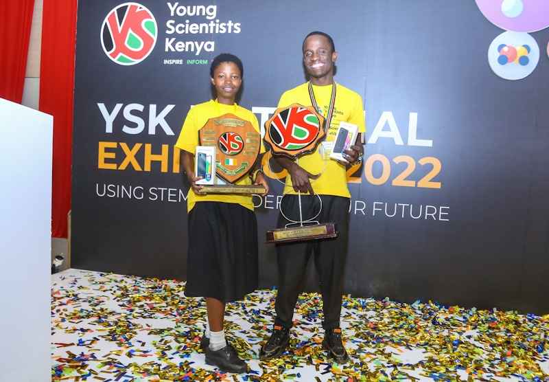 Diana Wambugha, Brian Mwaghogho Crowned 2022 Young Scientists of the Year