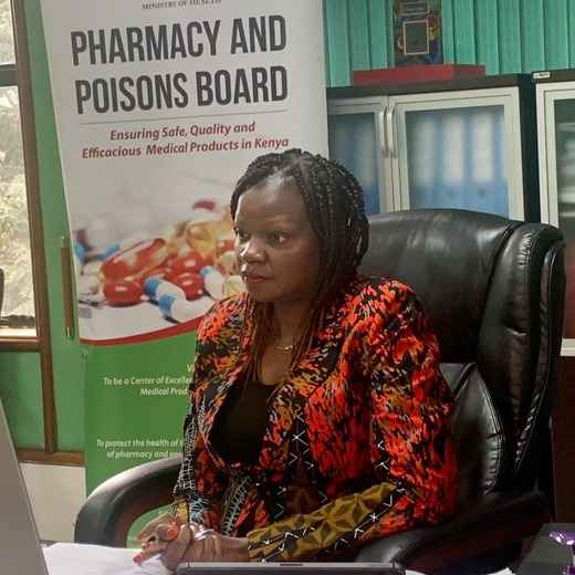 Dr Jacinta Wasike Acting CEO of Pharmacy and Poisons Board