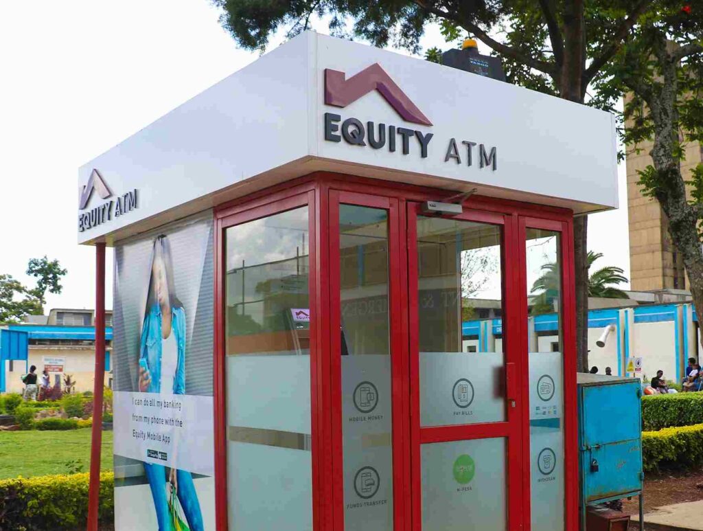 Equity Bank Automated Teller Machine (ATM) outside Kenyatta National Hospital, Nairobi