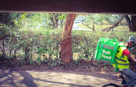 Bolt Food Delivery in Nairobi. Competition Authority of Kenya (CAK) reveals a surge in online grocery shopping. PHOTO | Khusoko