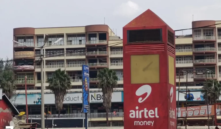 Airtel Money pillar in Kigali, Rwanda.