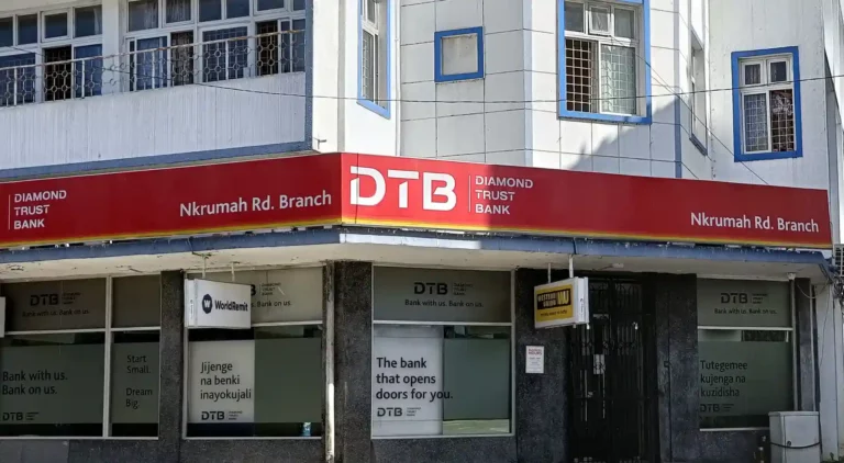 Diamond Trust Bank Kenya branch in Mombasa City.