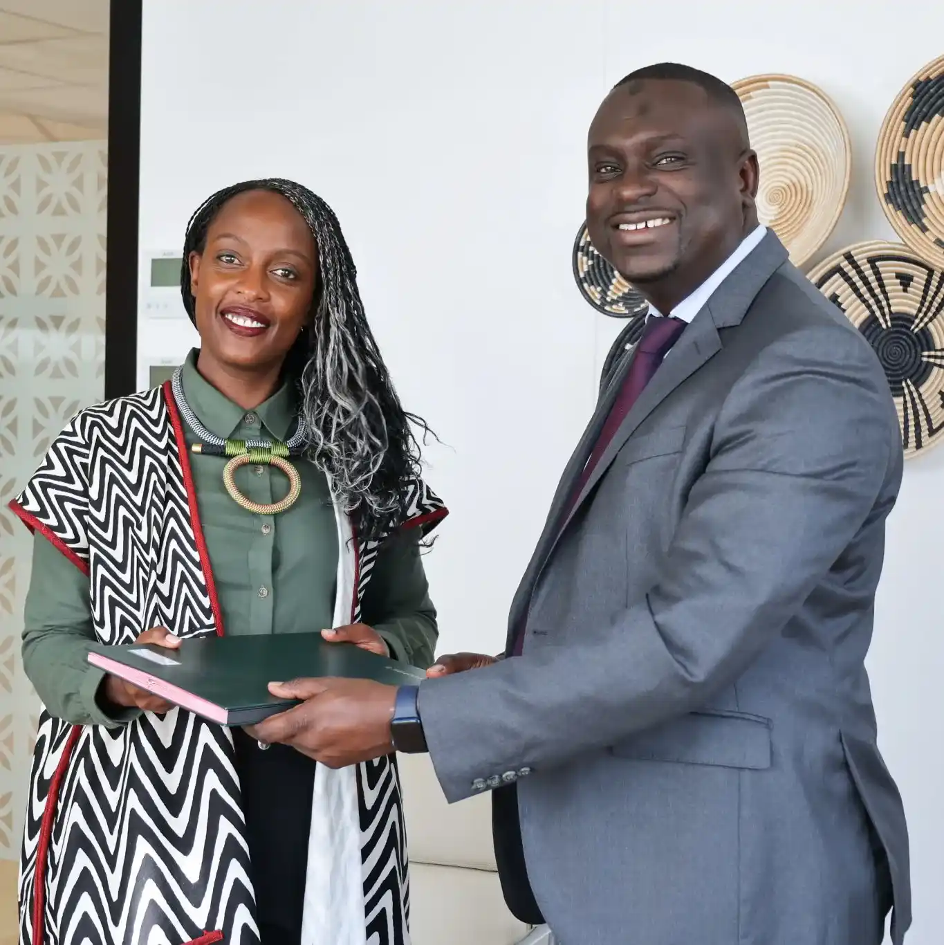 Jocelyne Muhutu-Remy, Spotify Managing Director, Sub-Saharan Africa and Brelotte Ba, Orange's deputy CEO for Africa and Middle East. The two have signed a partnership to Offer Music Streaming in Africa.