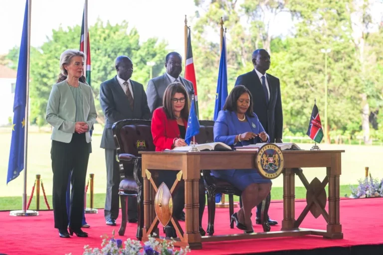 The signing of Kenya-EU Economic Partnership Agreement. Image: PCS