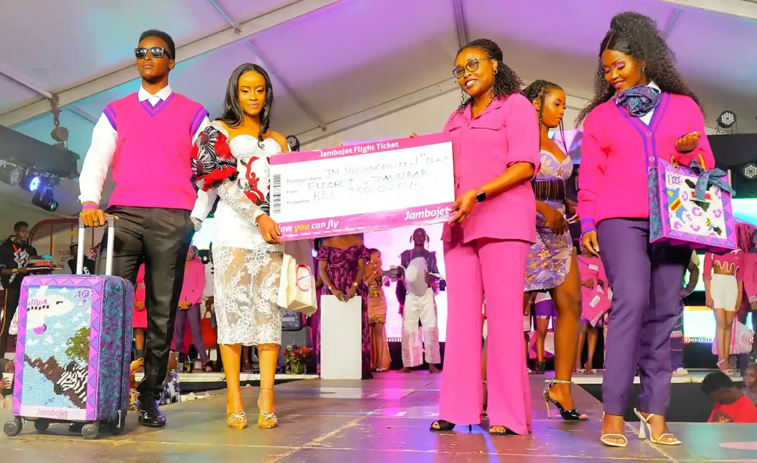 Caroline Wairimu of Empress Crafts was crowned as the winner of the 2024 Kitenge Fashion Festival with ksh. 250,000 cash prize and a return trip to Zanzibar with Jambojet launching on the 1st of July.