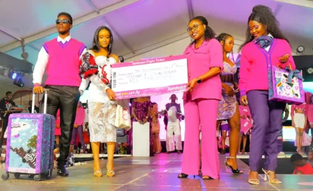 Caroline Wairimu of Empress Crafts was crowned as the winner of the 2024 Kitenge Fashion Festival with ksh. 250,000 cash prize and a return trip to Zanzibar with Jambojet launching on the 1st of July.