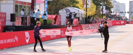 Ruth Chepngetich at the Chicago Marathon