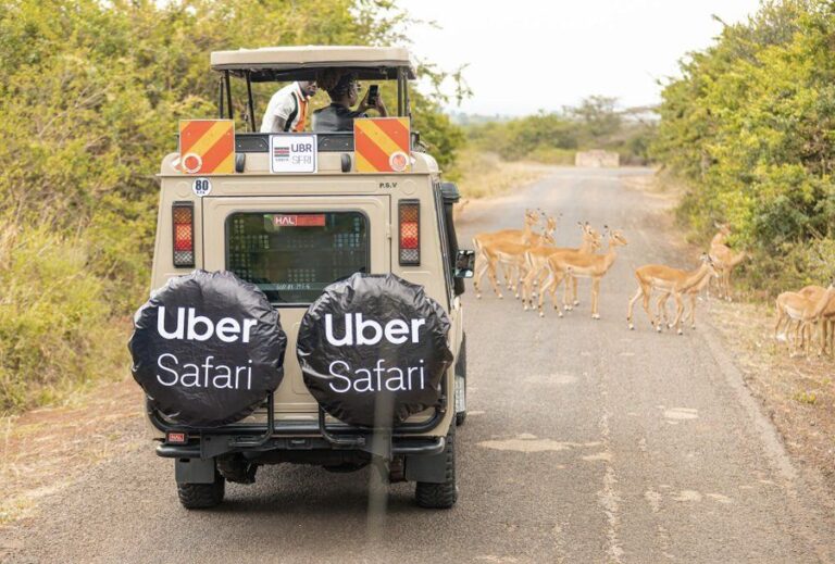 Safari-Ready Uber Vehicle in Nairobi National Park