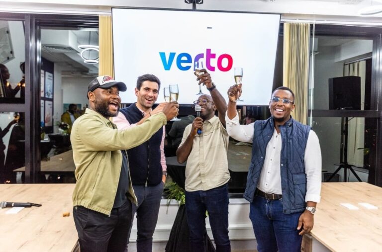 Verto Opens Nairobi Hub to Power Cross-Border Payments in East Africa Verto and partner executives making a toast at Nairobi office launch event
