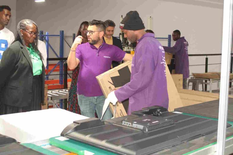 Vision Plus Launches Kenya’s First Locally Assembled LED TVs in Tatu City Regina Ombam tours Vision Plus assembly plant at Tatu City SEZ with Umesh Bhojwani