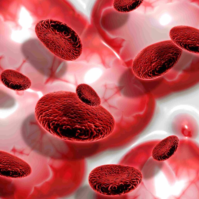 Blood Clots and Women: A Silent Threat Rising in Plain Sight 3d render of blood cells on abstract background