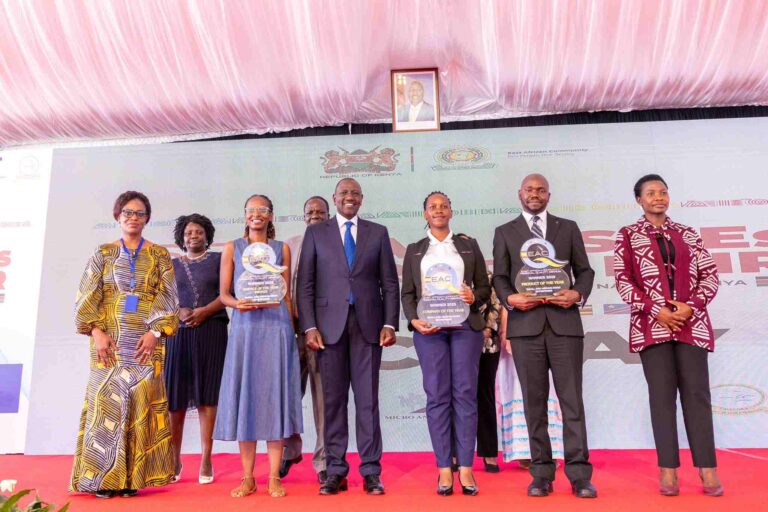 East Africans Trade More as EAC Intra-Regional Commerce Hits USD 18 Billion Award recipients pose during the EAC MSMEs Trade Fair, celebrating women champions and regional quality innovators.