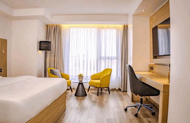 AVA Hotel Nairobi exterior and rooftop lounge in Lavington, Hilton’s fifth property in Kenya.