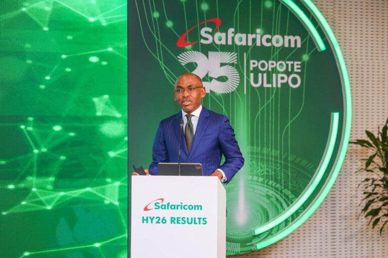 Safaricom at 25: Silver Jubilee, Future Growth, and Shangwe @25 Winners Safaricom Group CEO Peter Ndegwa addresses Silver Jubilee celebrations