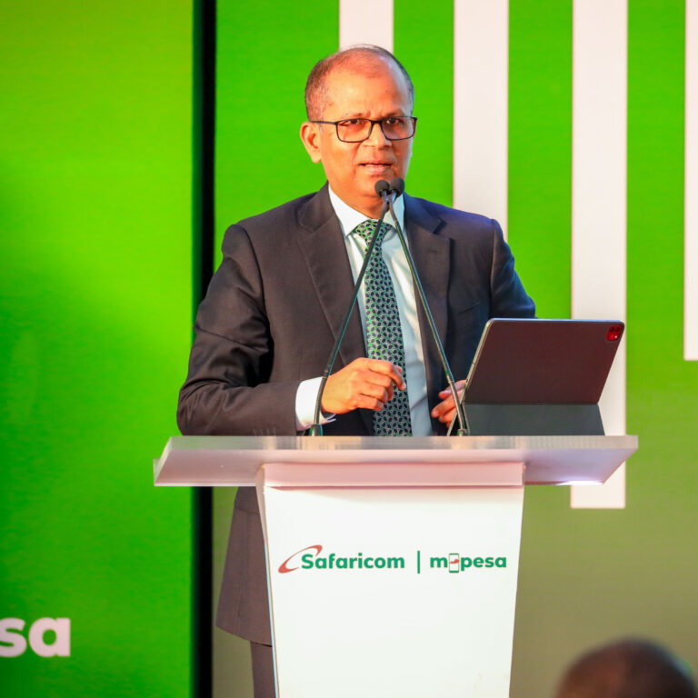 Dilip Pal, CFO of Safaricom PLC addressing Ziidi Trader launch
