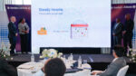 From left: Jonathan Stitchbury, Jacqueline Karasha, Jackson Nguthu, and Jack Marwa at SanlamAllianz Kenya event