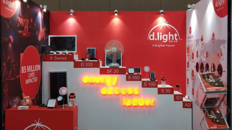 d.light Green Bond Opens Public Markets for African Solar olar home system powered lights in a rural Sub-Saharan African household at night