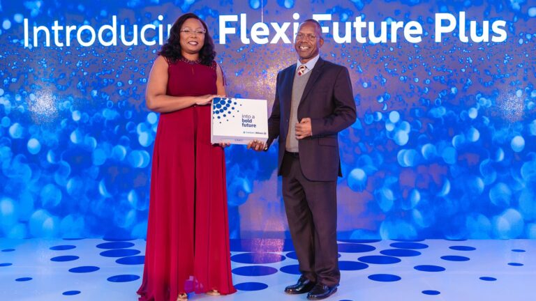 Jacqueline Karasha and Dr Patrick Nyamemba Tumbo unveil Flexi Future Plus
