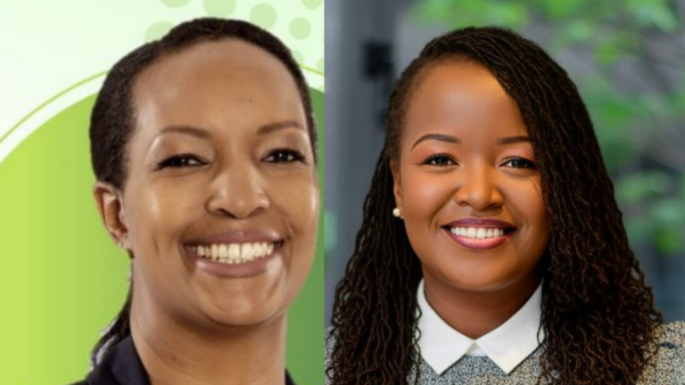 Two Kenyan Leaders Just Landed Major New Roles In Finance And AI Beth Kithinji, new Deloitte East Africa partner, and Grace Murugi Maina, Capital A Investment Bank board appointee, in a side by side photo collage