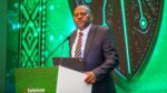 Nicholas Mulila, Group Chief Risk Officer at Safaricom PLC, speaks at the Safaricom Cybersecurity Summit in Nairobi
